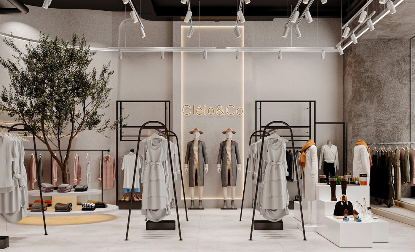Phong cách thiết kế nội thất shop thời trang
