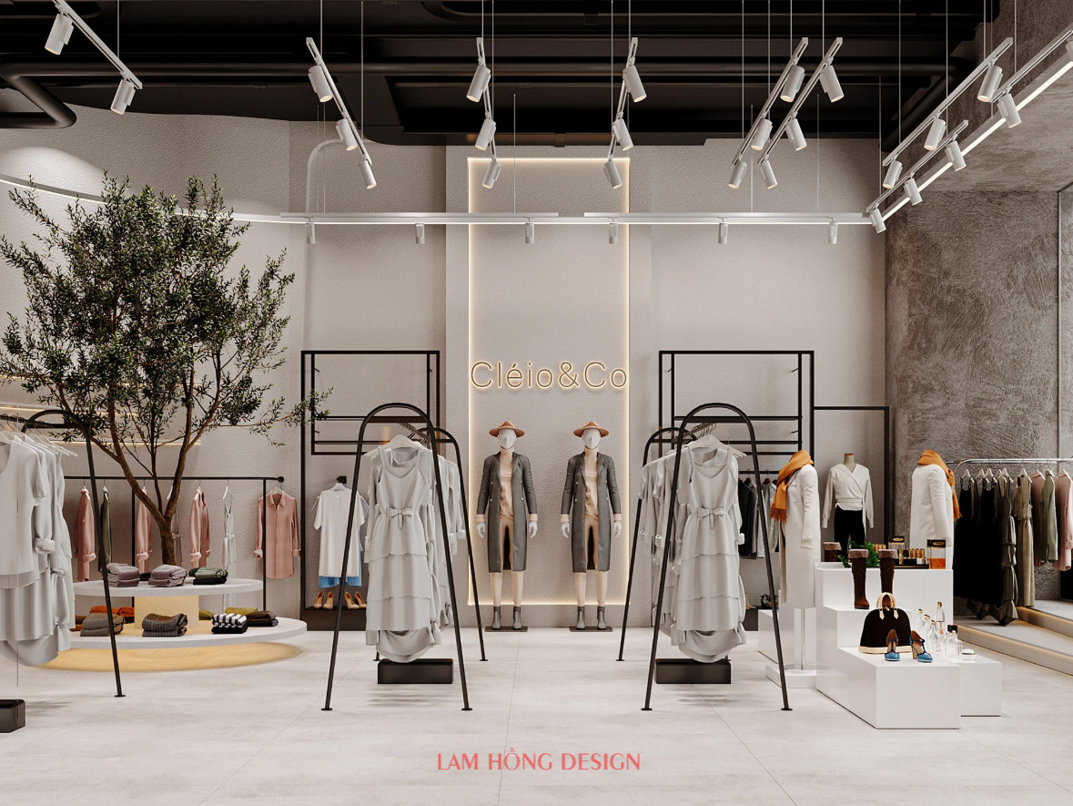 Phong cách thiết kế shop thời trang ảnh hưởng trực tiếp đến trải nghiệm mua sắm
